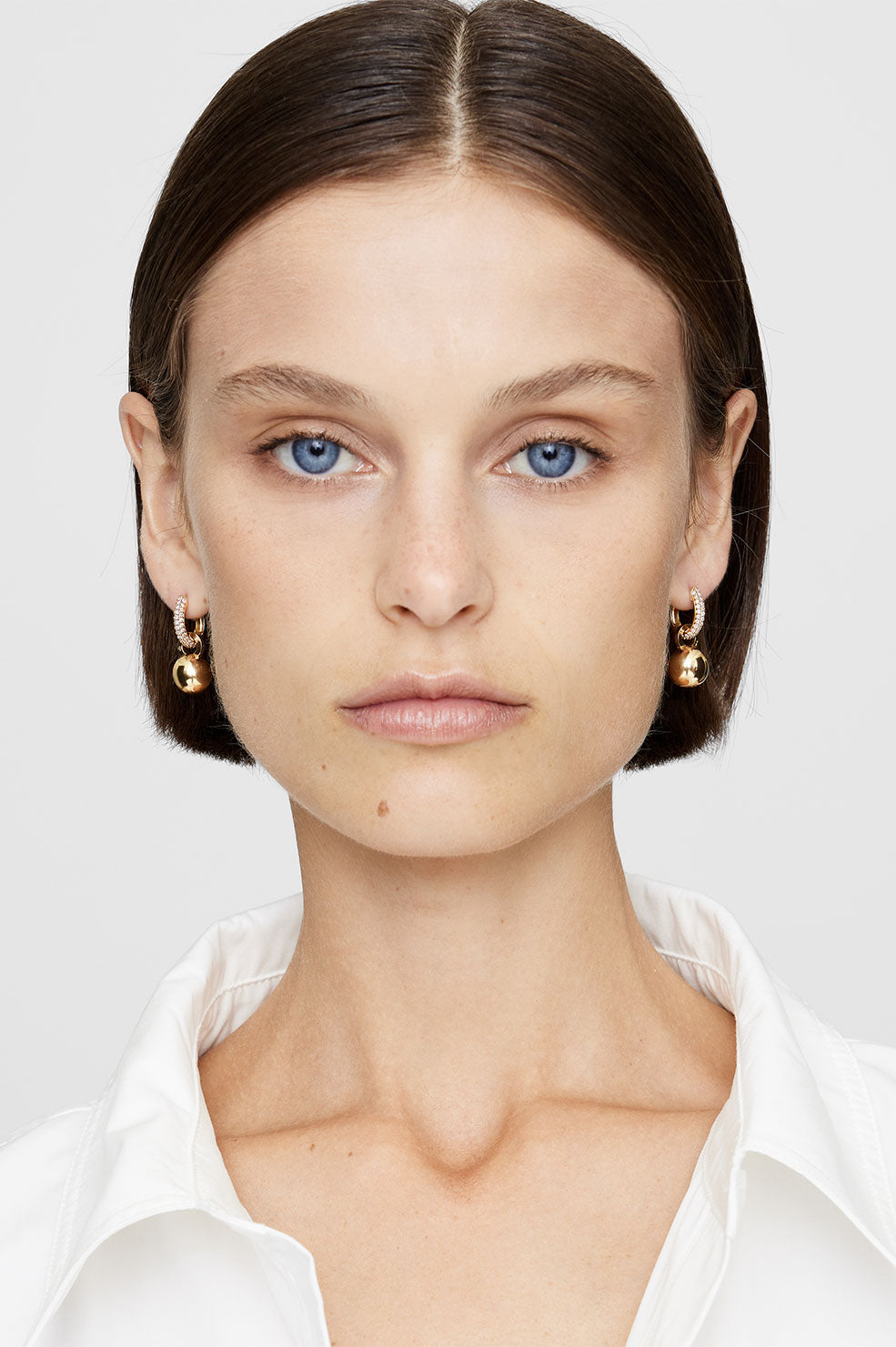 Anine Bing Chunky Hoop Earrings - Gold