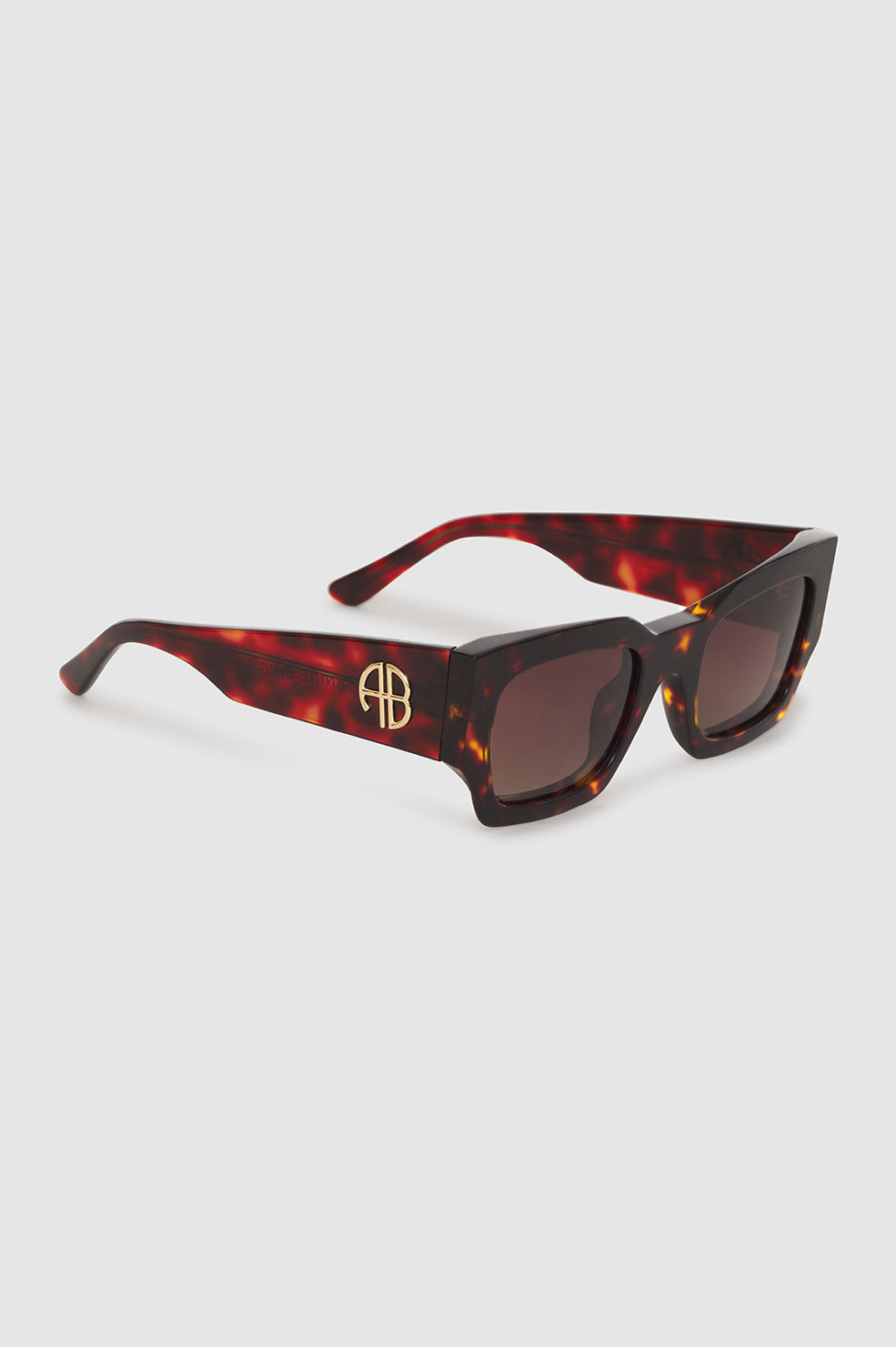 ANINE BING Indio Sunglasses Monogram Tortoise