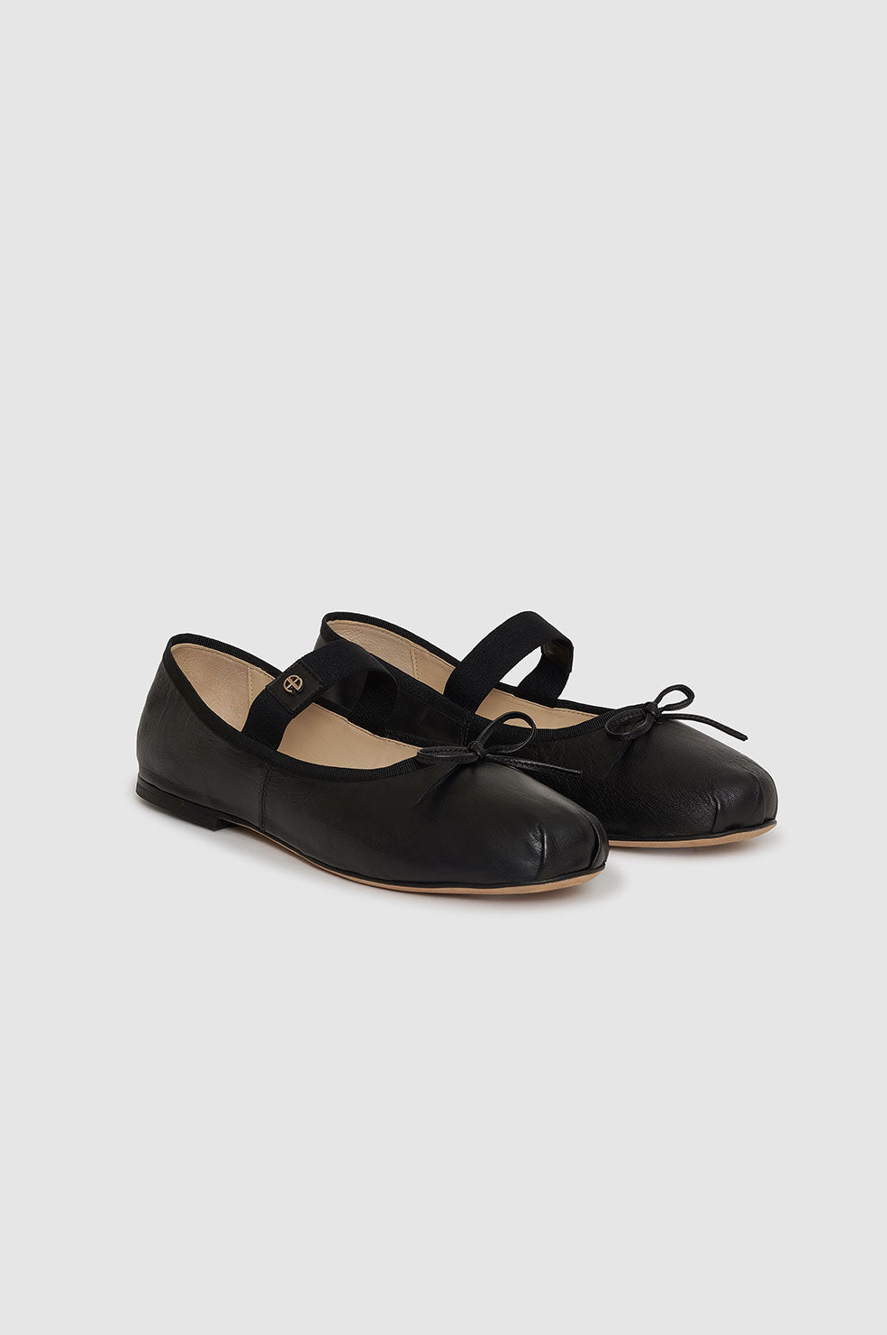 ANINE BING Jolie Flats Black