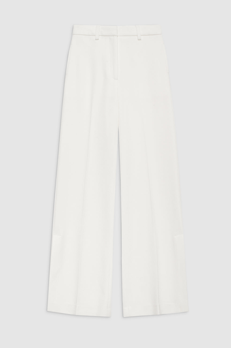 Anine Bing Lyra Pleated Woven Wide-leg Pants - Ivory - ShopStyle