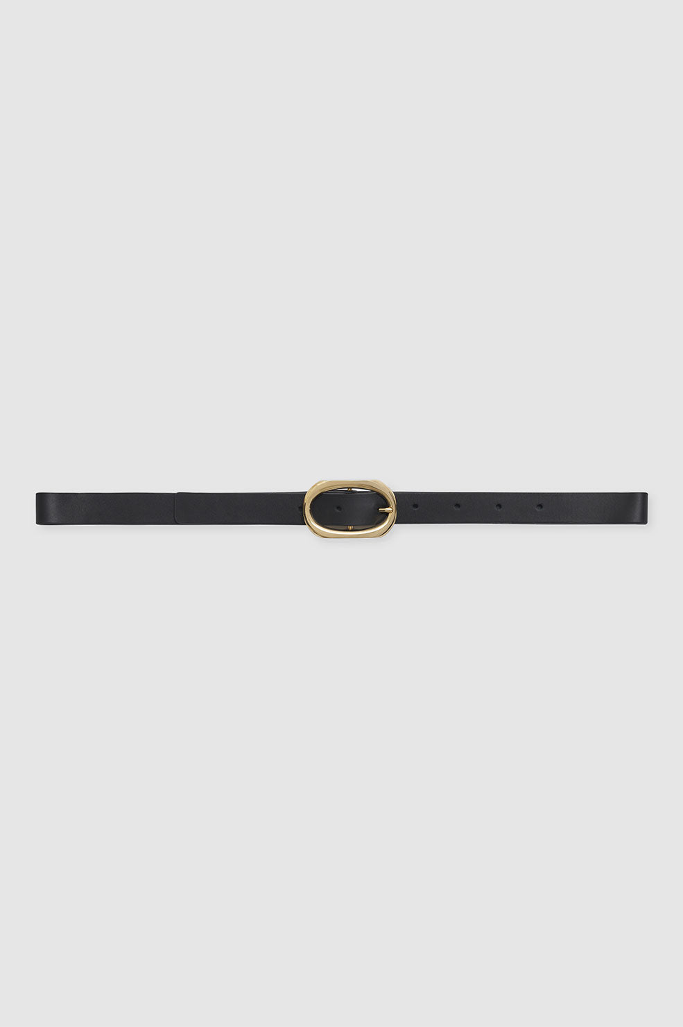 ANINE BING Small Signature Link Belt Black