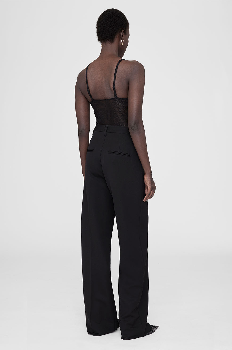 Zara Black Lace Pull On Pants Size S