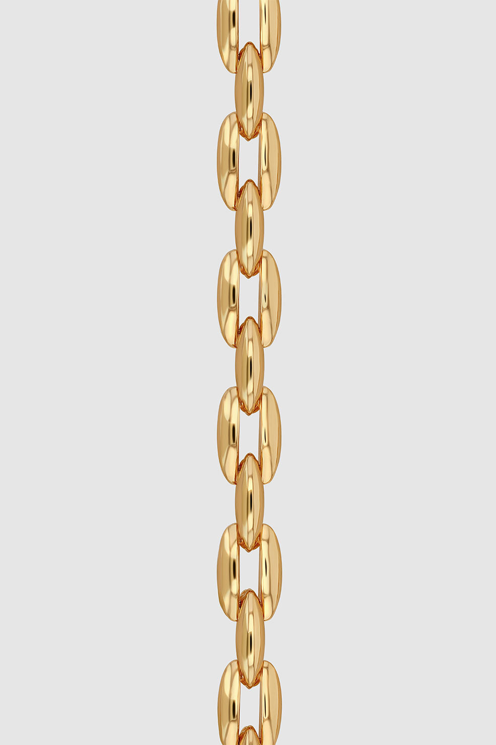 Oval Link Chain Gold / 16