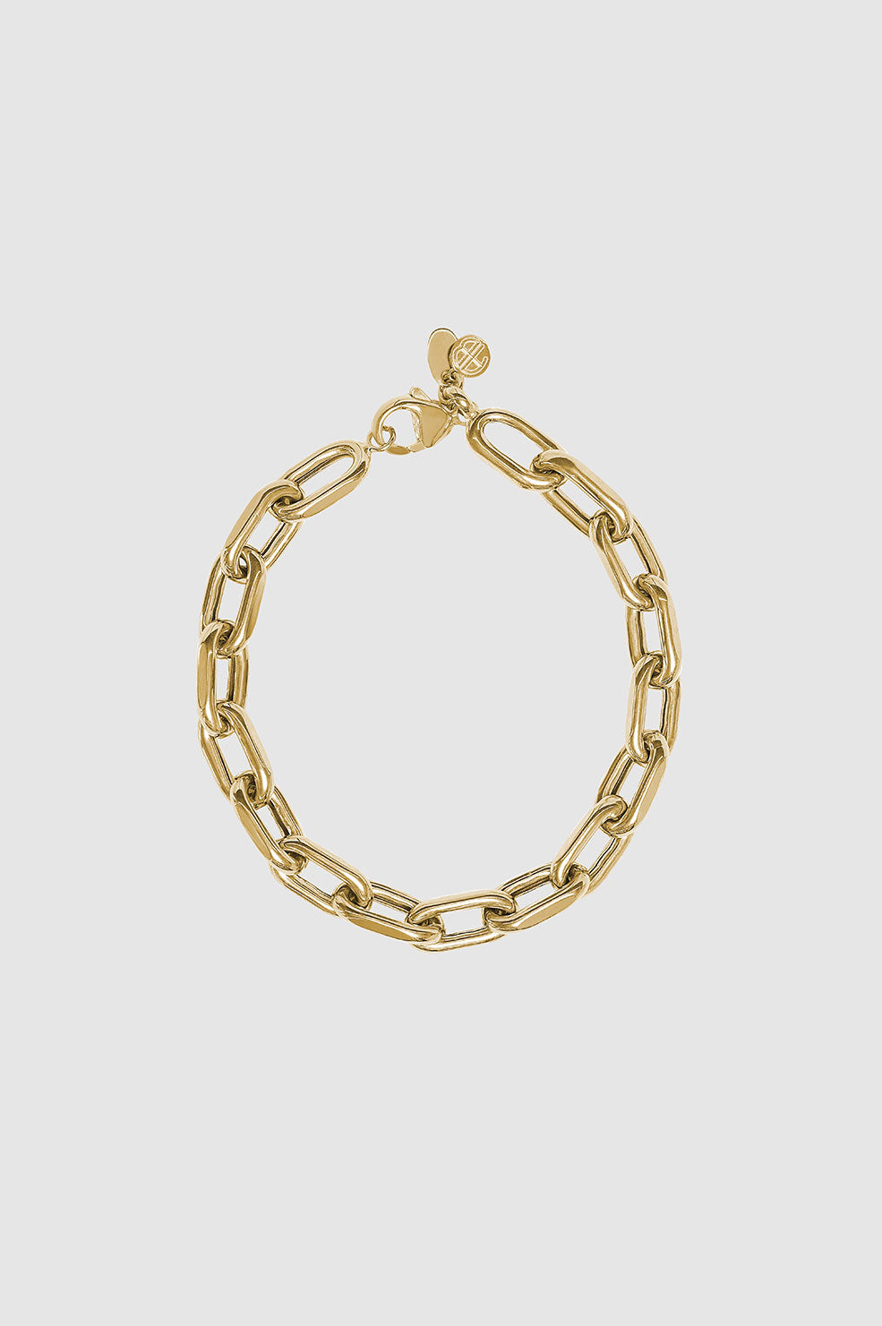 14K Gold Extra Large Open Link Chain Bracelet