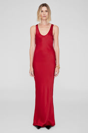 ANINE BING Alison Dress - Scarlet Red - On Model Front