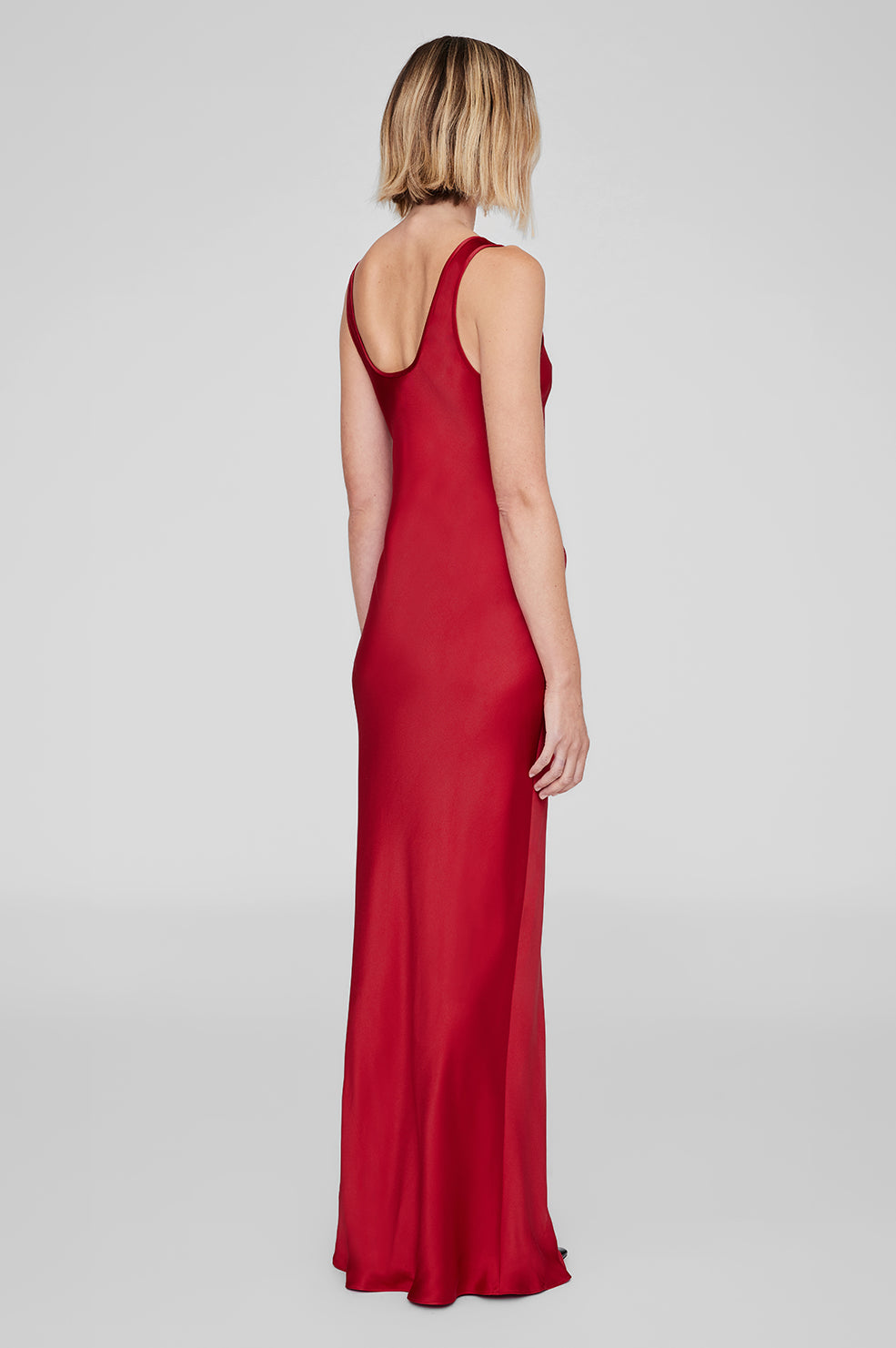 ANINE BING Alison Dress - Scarlet Red - On Model Back