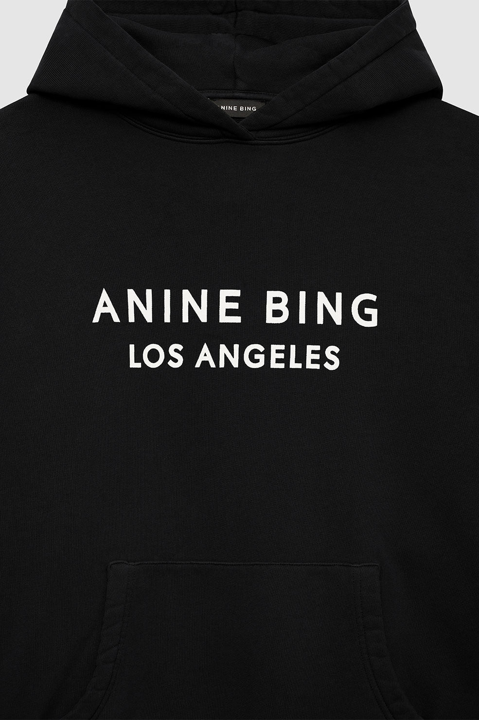 ANINE BING Alto Hoodie Anine Bing - Black - Detail View