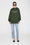 ANINE BING Alto Hoodie Anine Bing - Dark Olive - On Model Front