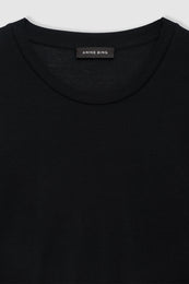 ANINE BING Amani Long Sleeve Tee - Black - Detail View