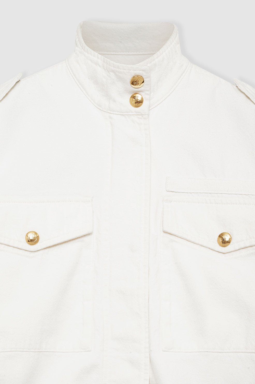 ANINE BING Audrey Jacket - Ivory - Detail View