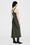 ANINE BING Bar Silk Skirt - Dark Olive - On Model Back