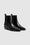 ANINE BING Bekah Flat Boots - High-Shine Black - Side Pair View