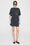 ANINE BING Beth Mini Dress Letterman - Washed Black - On Model Front