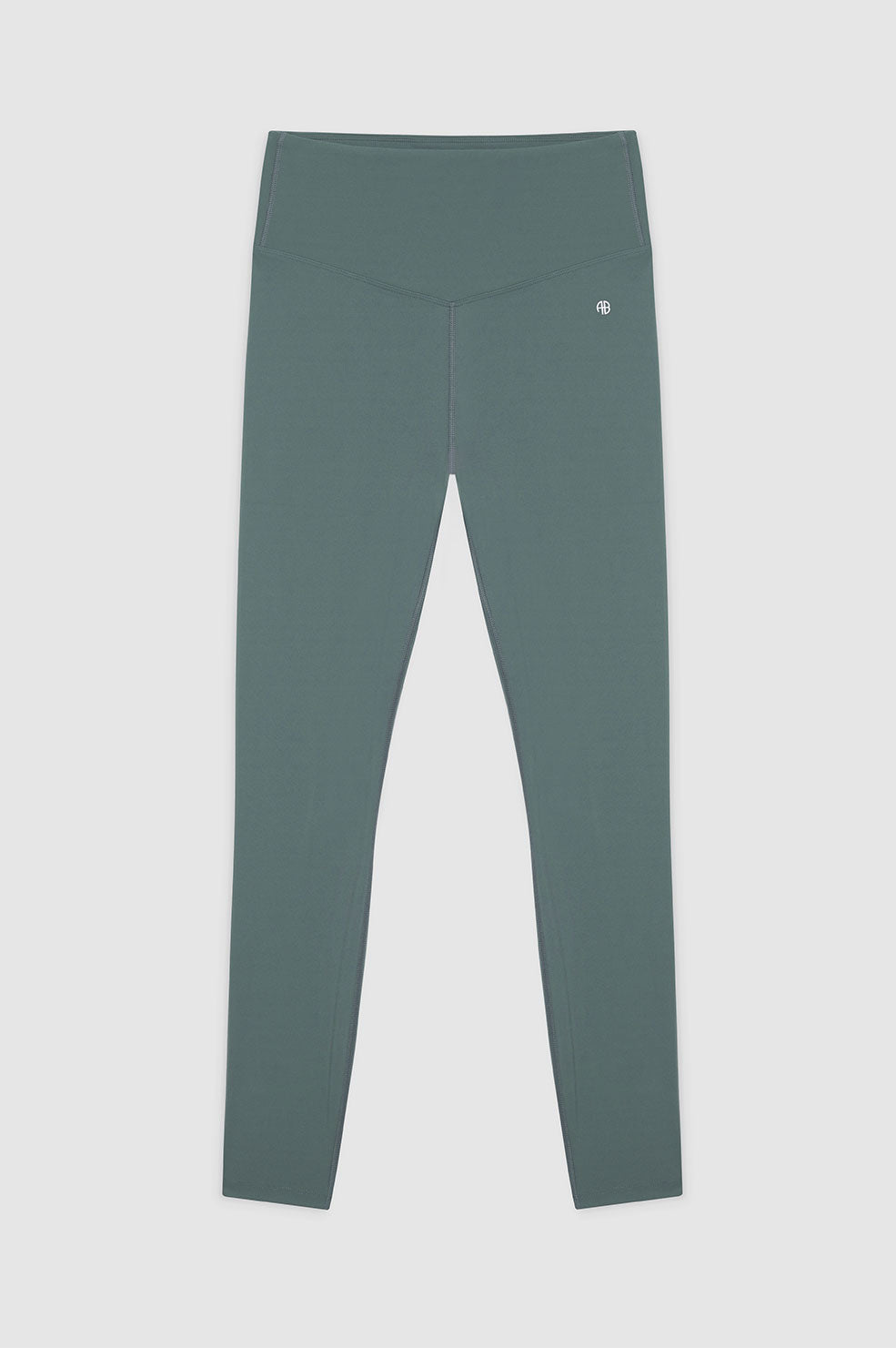 ANINE BING Blake Legging - Dark Sage - Front View