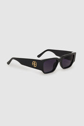 ANINE BING Bowery Sunglasses - Black - side view