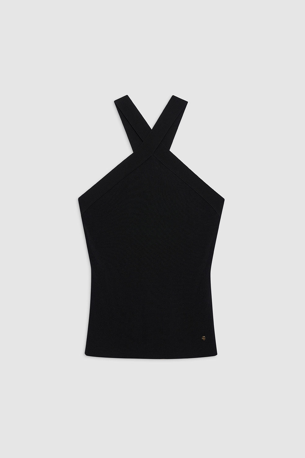 ANINE BING Brea Top - Black - Front View