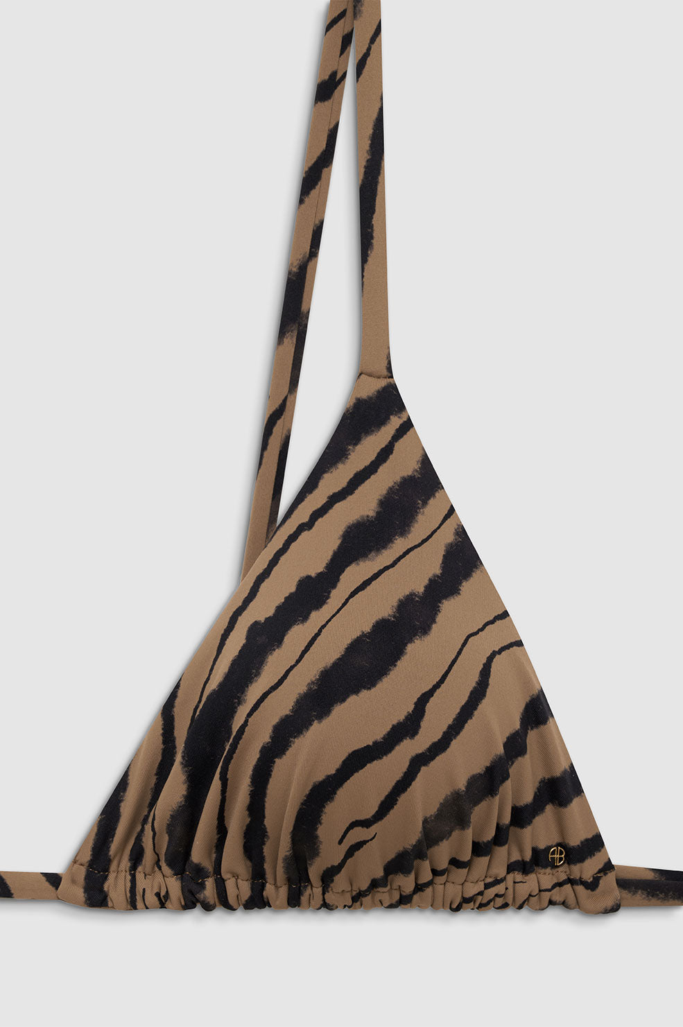 ANINE BING Brielle Bikini Top - Tiger Shell Print - Detail View