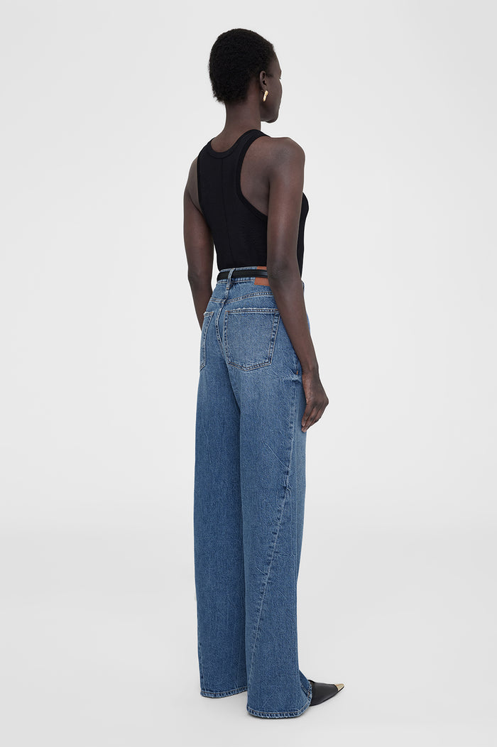 ANINE BING Briley Jean - Arctic Blue - On Model Back