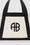 ANINE BING Cara Tote - Natural Canvas With Black - Detail View
