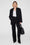 ANINE BING Carrie Pant - Black Twill - On Model Front Second Image