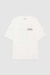 ANINE BING Cason Tee Graffiti - Ivory