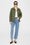 ANINE BING Corey Jacket - Army Green - On Model Front