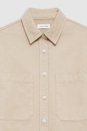 ANINE BING Dante Shirt - Oatmeal - Detail View