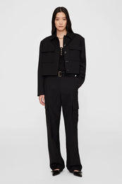ANINE BING Dayton Jacket - Black - On Model Front