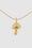 ANINE BING Diamond Mushroom Necklace - 14k Gold - Detail View