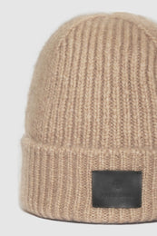 ANINE BING Elia Beanie - Camel - Detail View