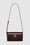 ANINE BING Elly Crossbody Bag - High-Shine Burgundy - front view