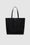 ANINE BING Elly Tote - Black Embossed - Front View