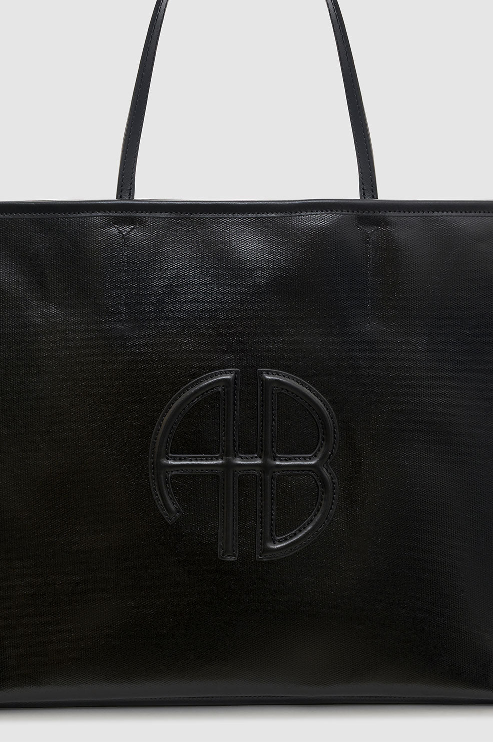 ANINE BING Emma Tote - Black - Detail View