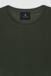 ANINE BING Giorgio Long Sleeve Sweater - Dark Olive - Detail View