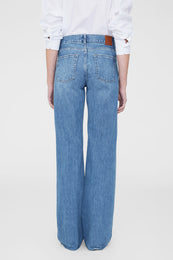 ANINE BING Hugh Jean - Panama Blue - On Model Back 