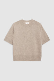 ANINE BING Jackson Sweater - Brown Cashmere - Front View