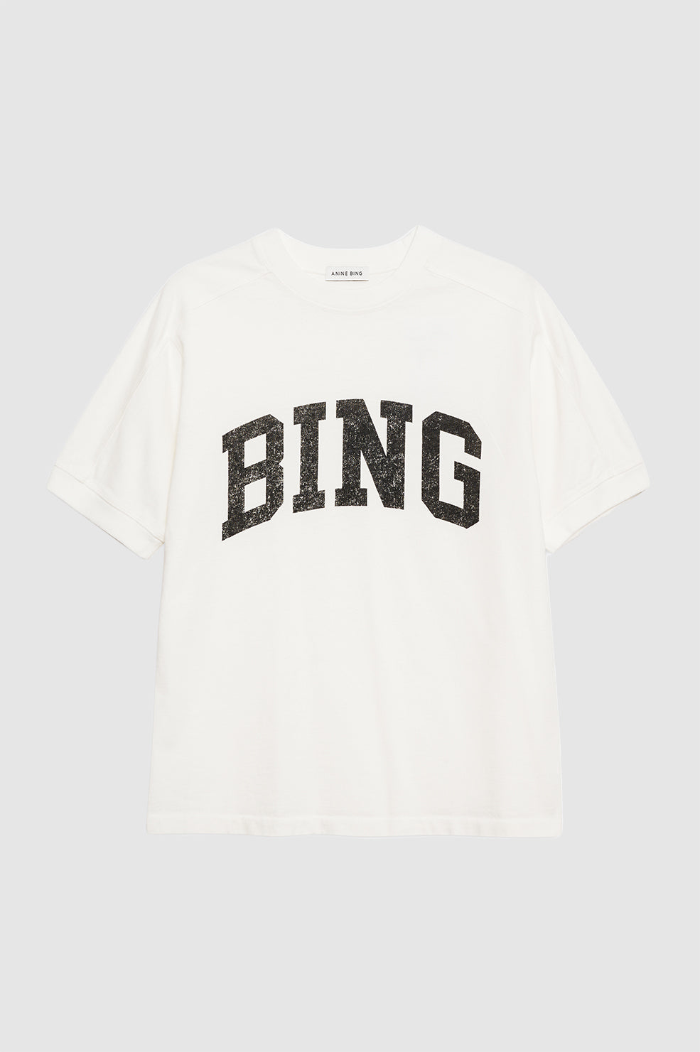 ANINE BING Jaylin Tee Monogram - Ivory