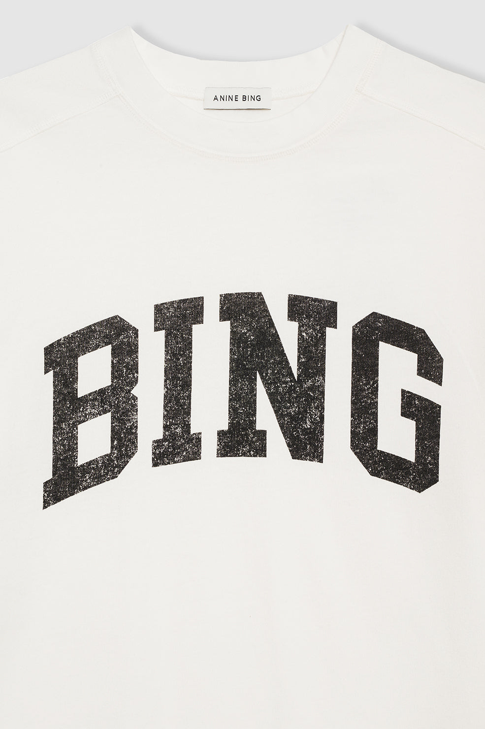 ANINE BING Jaylin Tee Monogram - Ivory