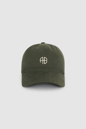 ANINE BING Jeremy Baseball Cap AB - Dark Olive - Front View