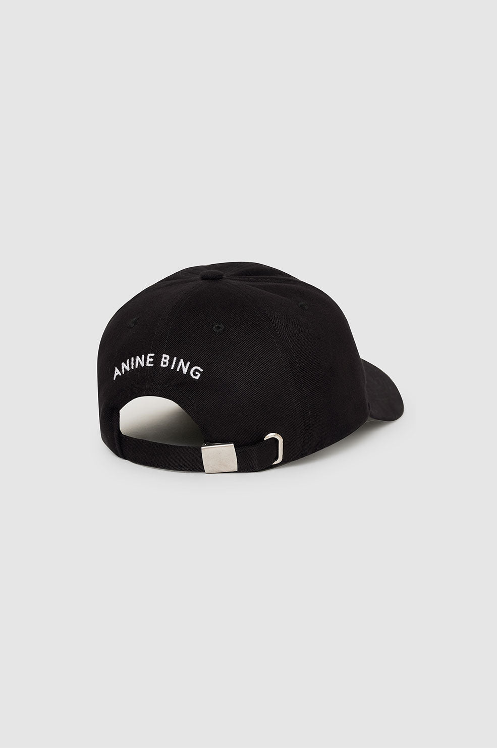 ANINE BING Jeremy Baseball Cap Letterman - Black - Back View