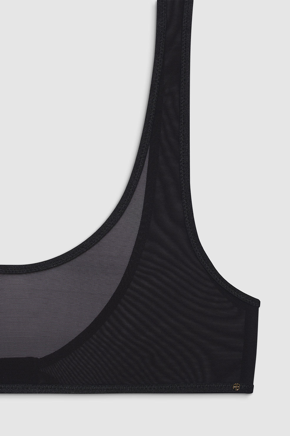 ANINE BING Karlin Bra - Black - Detail View