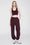 ANINE BING Karter Jogger - Dark Burgundy - On Model Front