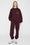 ANINE BING Karter Jogger - Dark Burgundy - On Model Front Second Image
