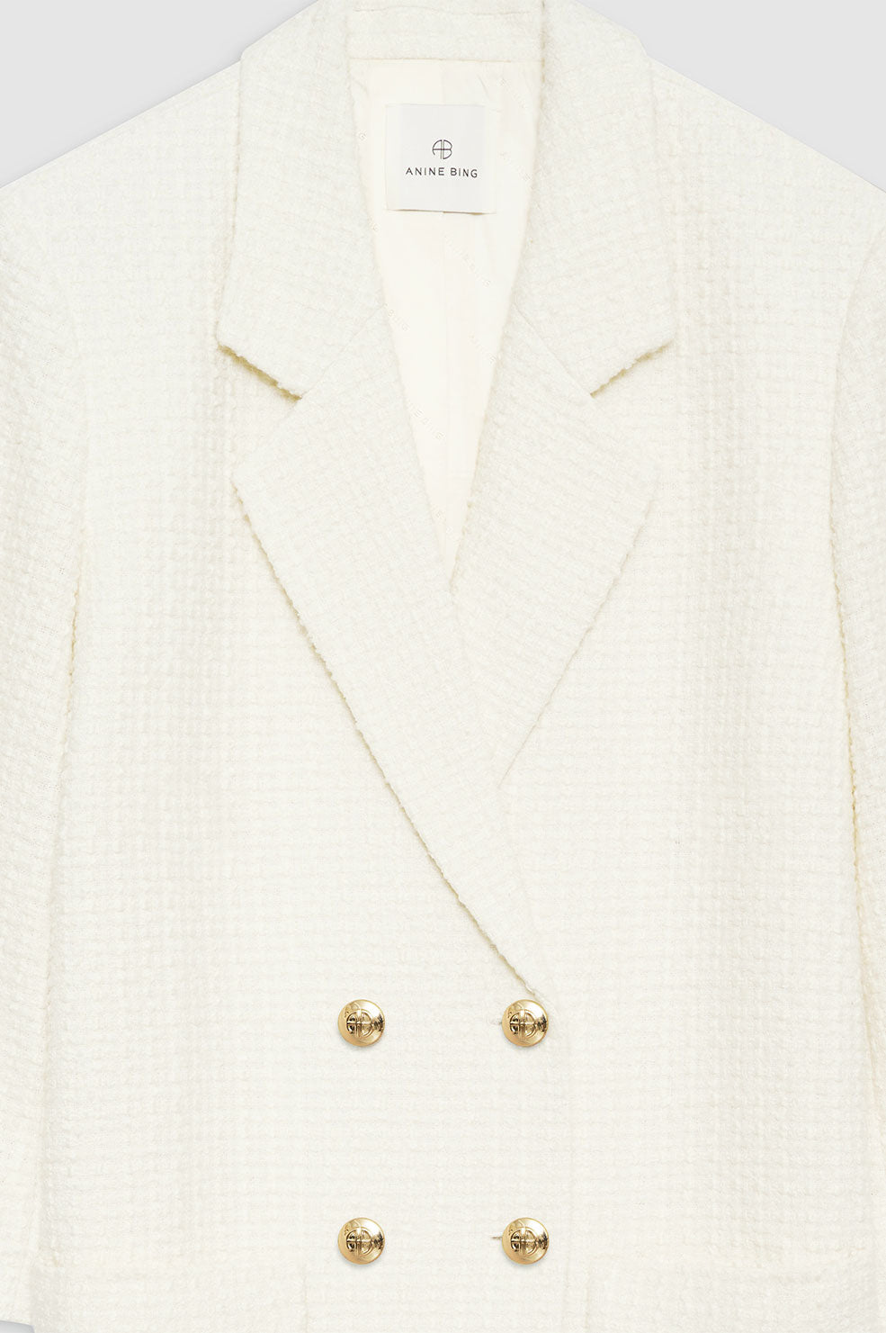 ANINE BING Katharine Dress - Ivory - Detail View