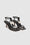 ANINE BING Kiera Sandals - Black - Front Pair View
