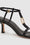 ANINE BING Kiera Sandals - Black - Detail View