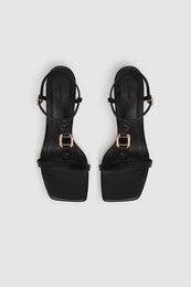 ANINE BING Kiera Sandals - Black - Top Pair View