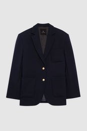 ANINE BING Kinsley Blazer - Night Sky - Front View