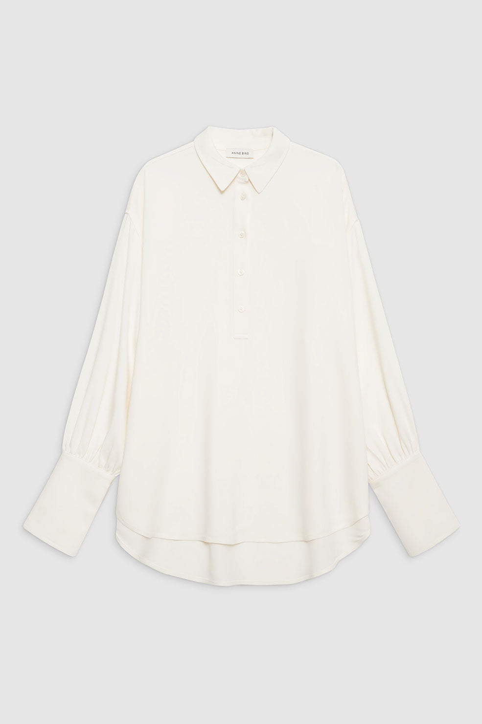 ANINE BING Lake Pullover Shirt - Ivory