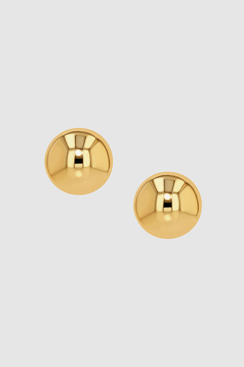 ANINE BING Large Dome Earrings - Gold - Front View